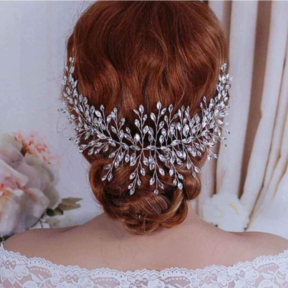 Bridal headpiece tiara bling crown rhinestone New wedding accessory - Picture 1 of 3